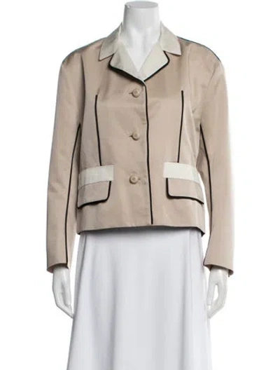 Pre-owned Prada 2016 Wool Blazer In Neutral