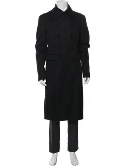 Pre-owned Prada 2016 Wool Coat In Black