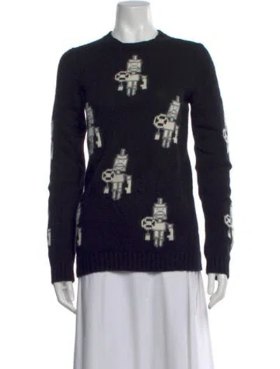 Pre-owned Prada 2016 Wool Sweater In Black
