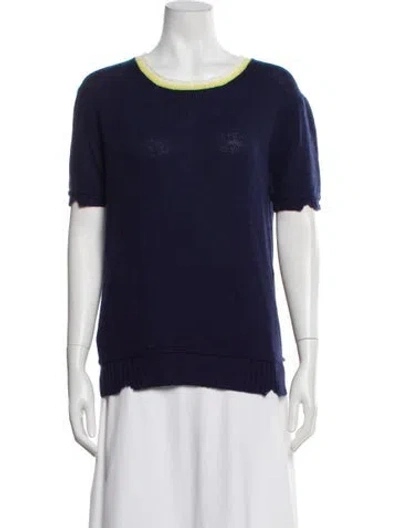 Pre-owned Prada 2016 Wool Sweater In Blue