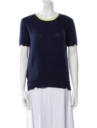 Pre-owned Prada 2016 Wool Sweater In Blue