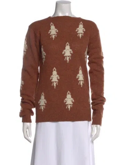 Pre-owned Prada 2016 Wool Sweater In Brown