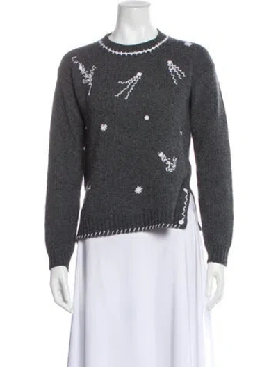 Pre-owned Prada 2016 Wool Sweater In Gray