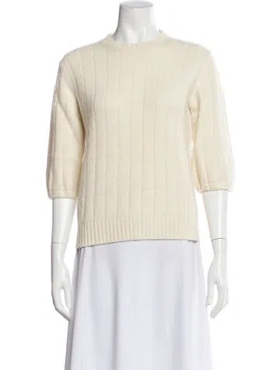 Pre-owned Prada 2016 Wool Sweater In Neutral