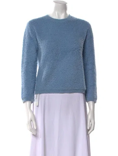 Pre-owned Prada 2017 Alpaca Sweater In Blue