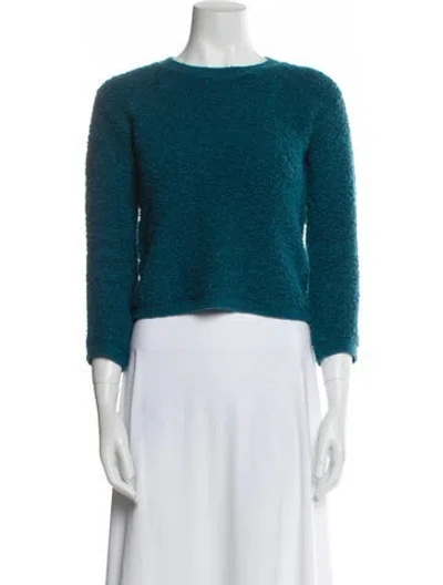 Pre-owned Prada 2017 Alpaca Sweater In Blue