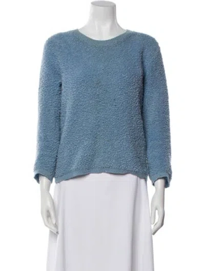 Pre-owned Prada 2017 Alpaca Sweater In Blue