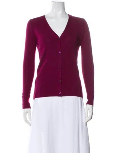 Pre-owned Prada 2017 Cashmere Sweater In Burgundy