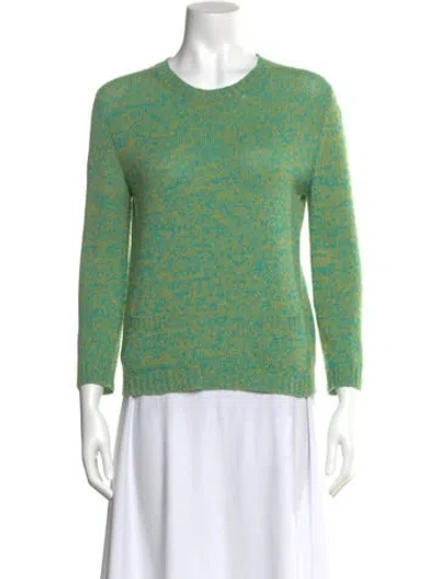 Pre-owned Prada 2017 Cashmere Sweater In Green