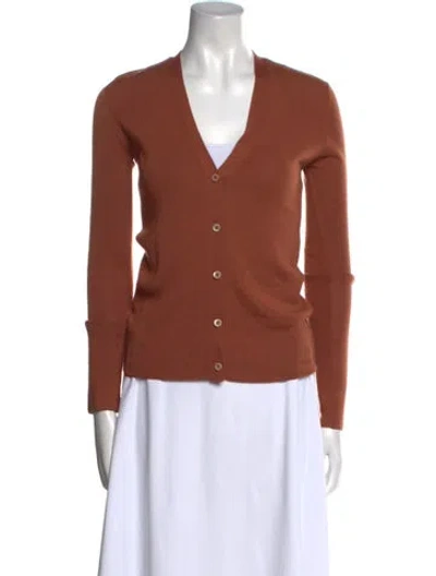 Pre-owned Prada 2017 Cashmere Sweater In Orange