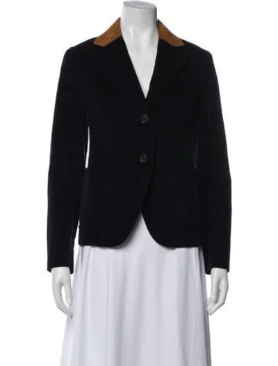 Pre-owned Prada 2017 Corduroy Blazer In Blue