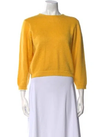 Pre-owned Prada 2017 Crew Neck Sweater In Yellow