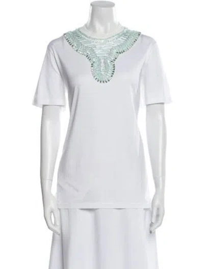 Pre-owned Prada 2017 Crew Neck T-shirt In White