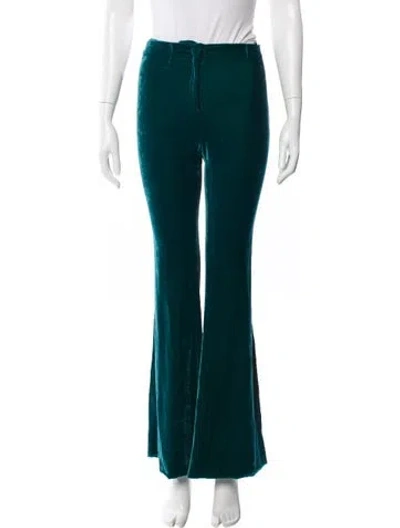 Pre-owned Prada 2017 Flared Pants In Green