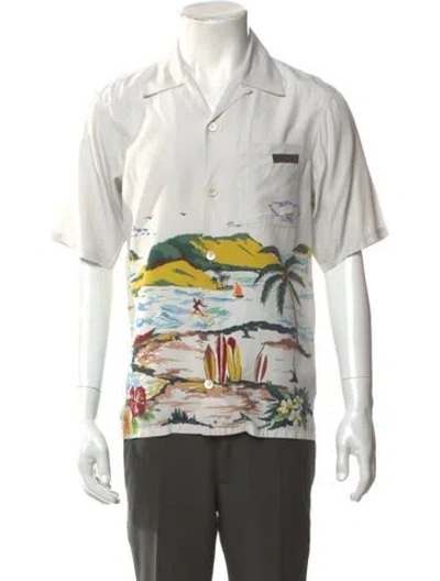 Pre-owned Prada 2017 Graphic Print Shirt In Neutral