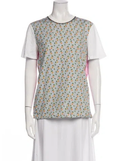 Pre-owned Prada 2017 Graphic Print T-shirt In White