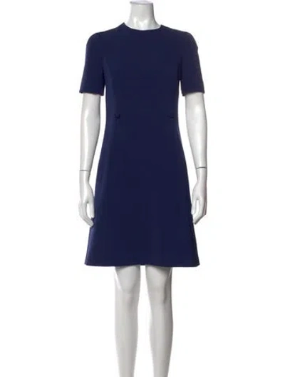 Pre-owned Prada 2017 Knee-length Dress In Blue