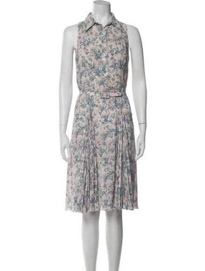 Pre-owned Prada 2017 Knee-length Dress In Neutral