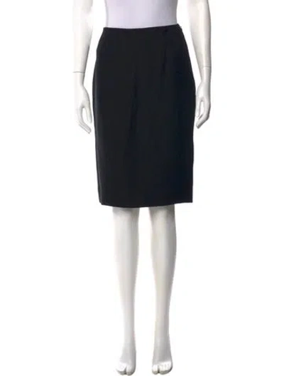 Pre-owned Prada 2017 Knee-length Skirt In Black