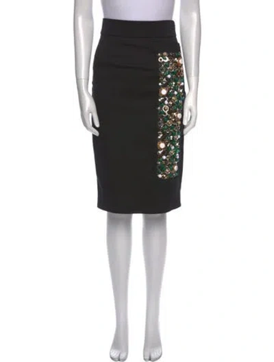 Pre-owned Prada 2017 Knee-length Skirt In Black