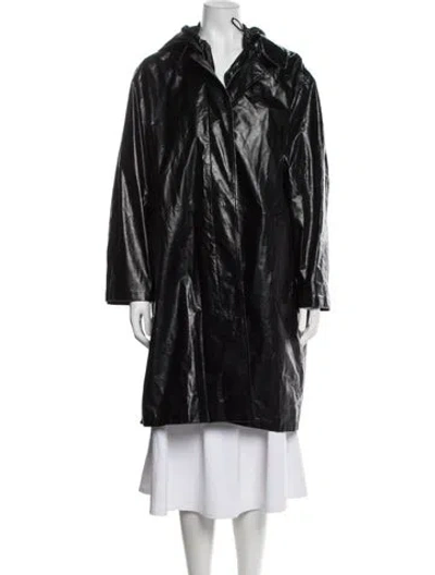 Pre-owned Prada 2017 Lambskin Coat W/ Tags In Black