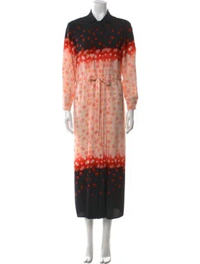 Pre-owned Prada 2017 Long Dress In Multi