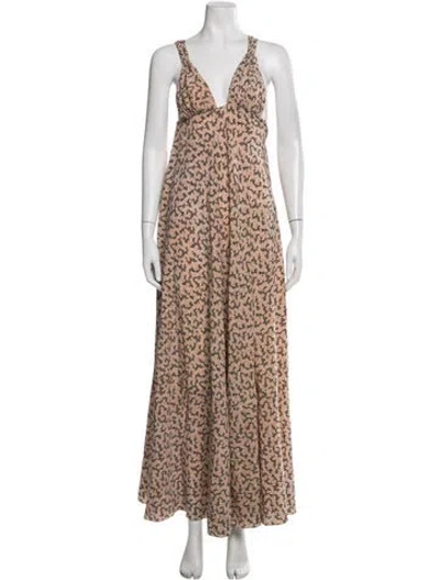 Pre-owned Prada 2017 Long Dress In Neutral