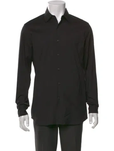 Pre-owned Prada 2017 Long Sleeve Dress Shirt In Blue
