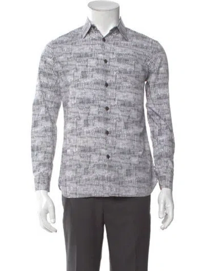 Pre-owned Prada 2017 Long Sleeve Shirt In Gray