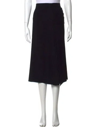 Pre-owned Prada 2017 Midi Length Skirt In Black