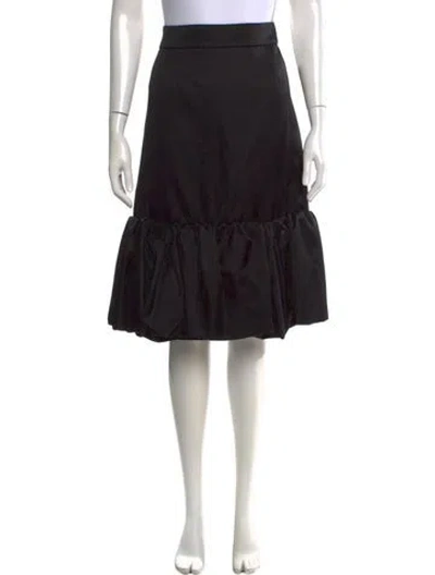 Pre-owned Prada 2017 Midi Length Skirt In Black