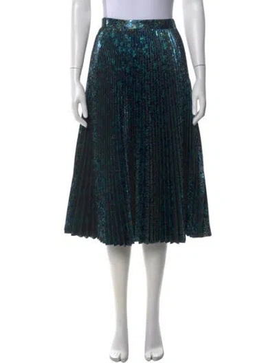 Pre-owned Prada 2017 Midi Length Skirt In Blue