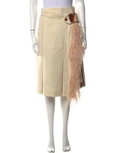 Pre-owned Prada 2017 Midi Length Skirt In Neutrals