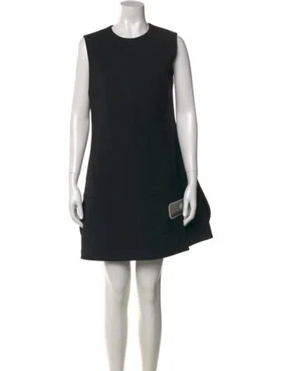 Pre-owned Prada 2017 Mini Dress In Black