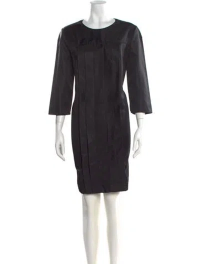 Pre-owned Prada 2017 Mini Dress In Black