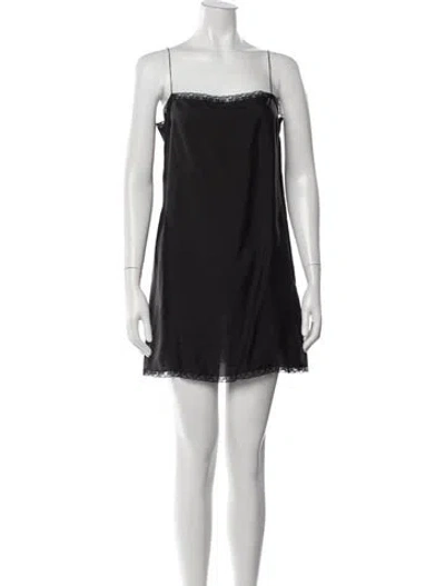 Pre-owned Prada 2017 Mini Dress In Black