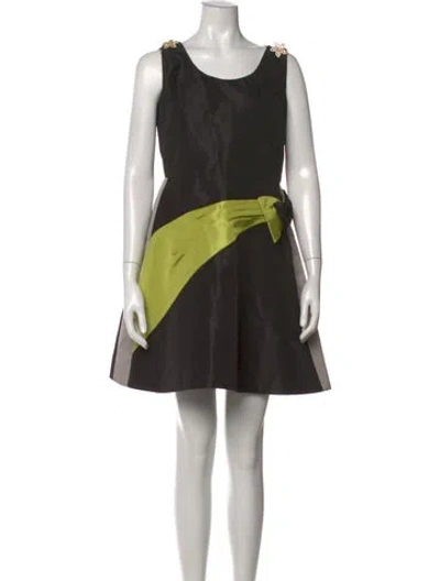 Pre-owned Prada 2017 Mini Dress In Black