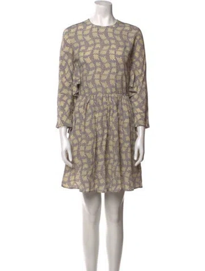 Pre-owned Prada 2017 Mini Dress In Gray