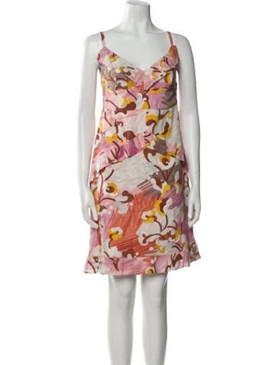 Pre-owned Prada 2017 Mini Dress In Pink