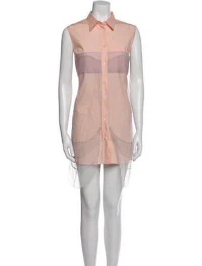 Pre-owned Prada 2017 Mini Dress In Pink