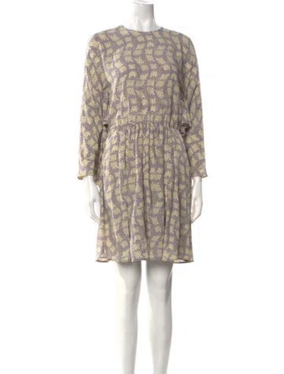 Pre-owned Prada 2017 Mini Dress In Purple