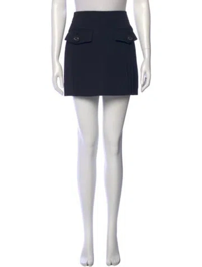 Pre-owned Prada 2017 Mini Skirt In Black