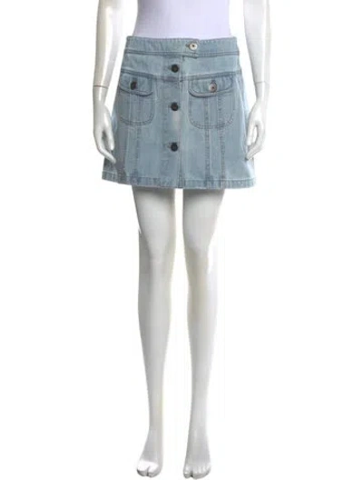 Pre-owned Prada 2017 Mini Skirt In Blue