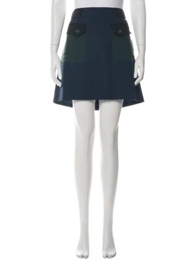 Pre-owned Prada 2017 Mini Skirt In Blue