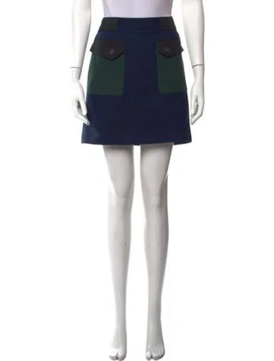 Pre-owned Prada 2017 Mini Skirt In Blue