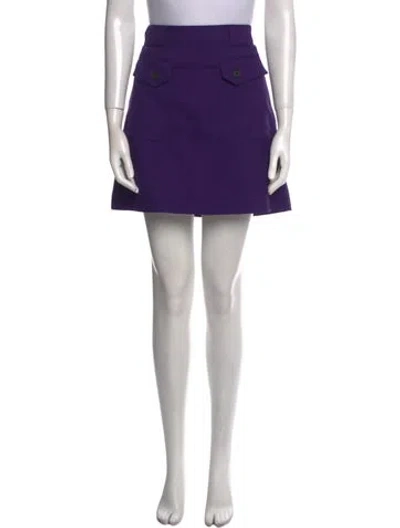 Pre-owned Prada 2017 Mini Skirt In Purple