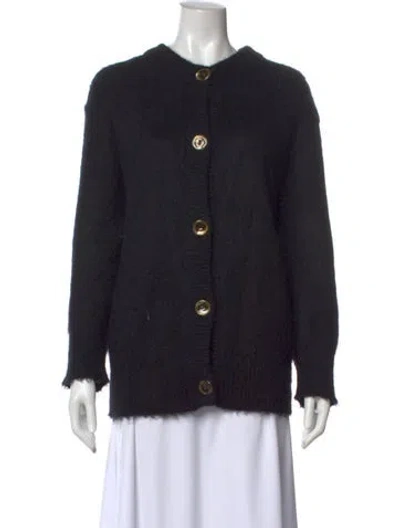 Pre-owned Prada 2017 Mohair Sweater In Black