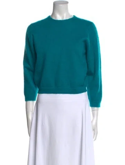 Pre-owned Prada 2017 Mohair Sweater In Blue