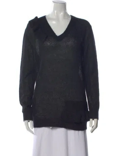 Pre-owned Prada 2017 Mohair Sweater In Blue