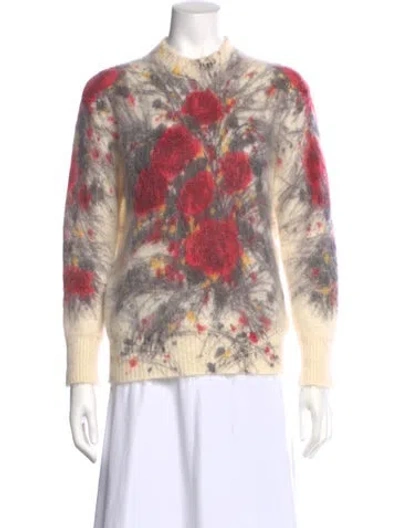 Pre-owned Prada 2017 Mohair Sweater In Neutral